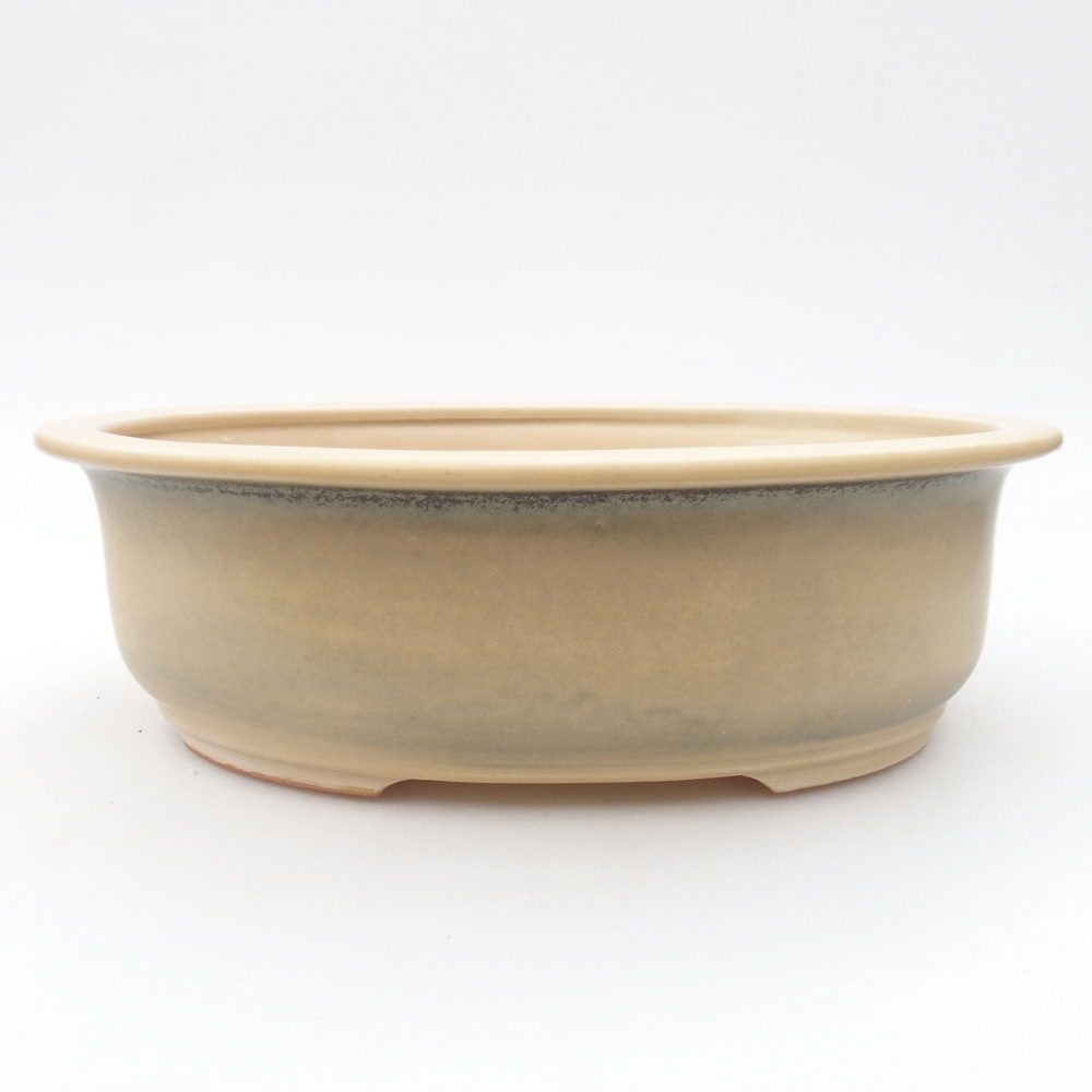Ciotola bonsai in ceramica 23 x 19,5 x 7 cm, colore beige