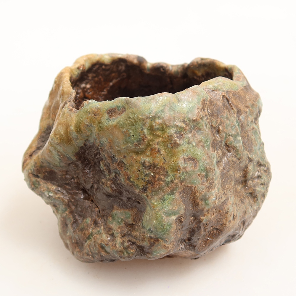 Conchiglia in ceramica  6 x 5 x 6,5 cm, colore verde