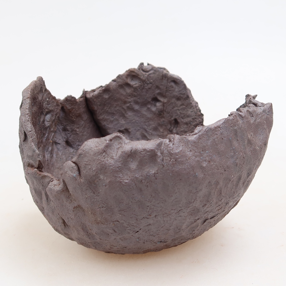 Guscio in ceramica  10 x 9,5 x 7 cm, colore metallizzato