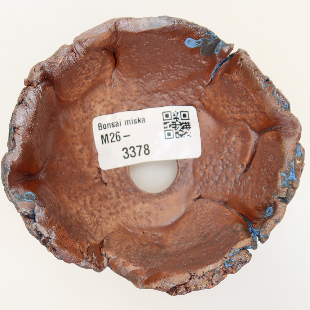 Guscio in ceramica 9 x 8,5 x 5 cm, colore blu
