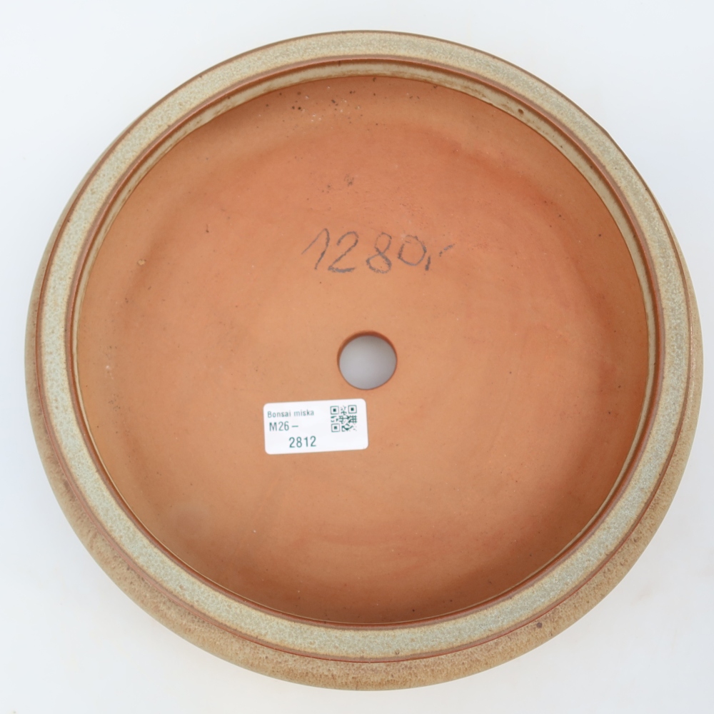 Ciotola in ceramica  23 x 23 x 7 cm, colore beige