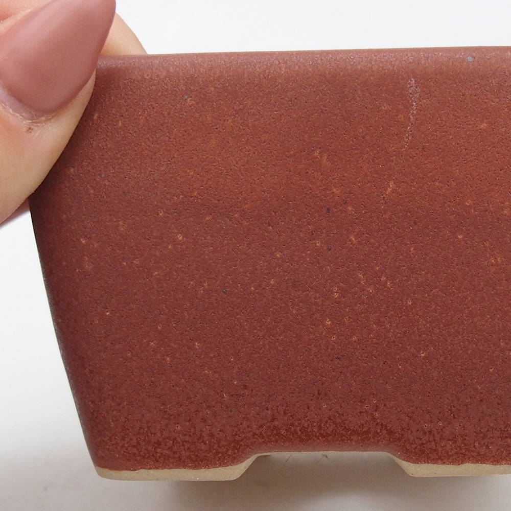 Ciotola bonsai in ceramica 8,5 x 8,5 x 6 cm, bordeaux