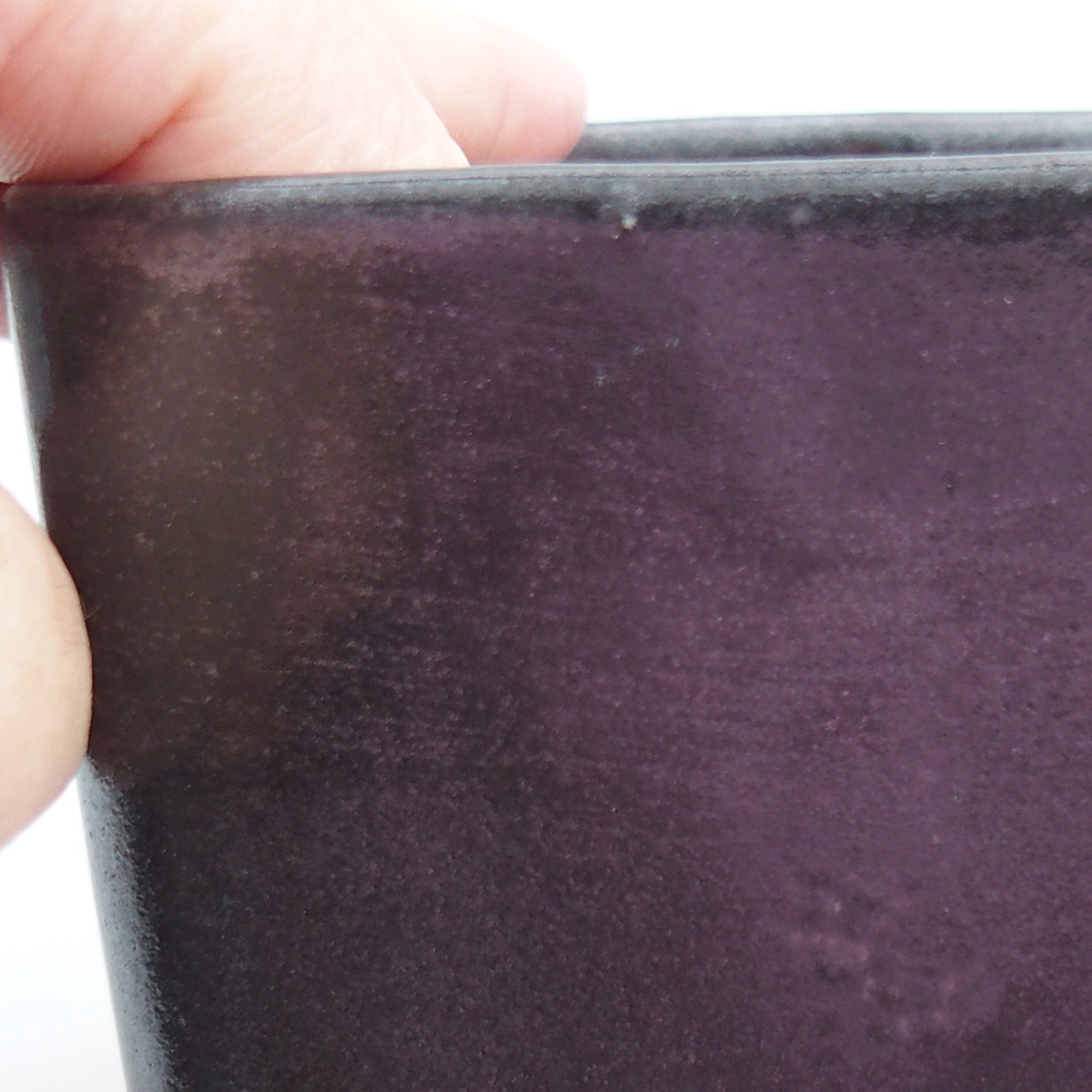 Ciotola per bonsai in ceramica 10 x 10 x 8 cm, verde