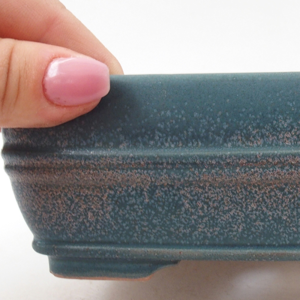 Ciotola bonsai in ceramica 17 x 12 x 5,5 cm, colore blu