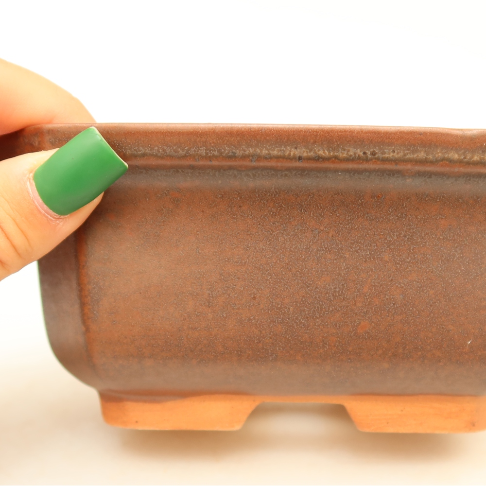 Ciotola in ceramica  15 x 12 x 7 cm, colore marrone