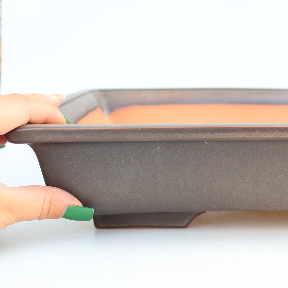 Ciotola in ceramica  36 x 23 x 8 cm, colore marrone - SOLO RITIRO IN NEGOZIO o spedizione su pallet