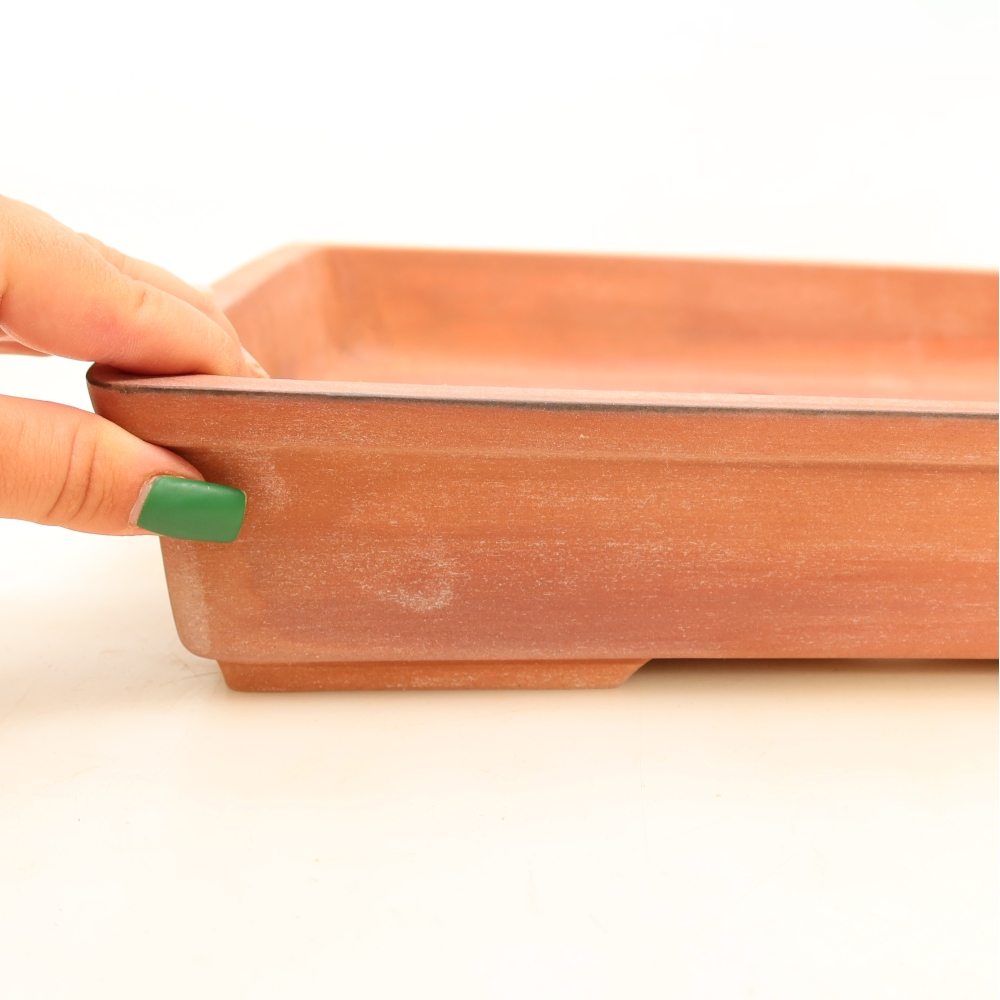 Ciotola in ceramica  45 x 29 x 6,5 cm, colore mattone - SOLO RITIRO IN NEGOZIO o spedizione su pallet