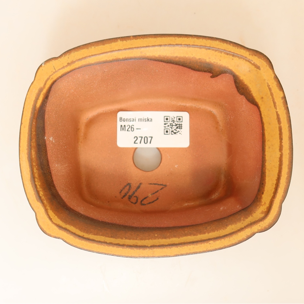 Ciotola in ceramica  13 x 10,5 x 5,5 cm, colore giallo