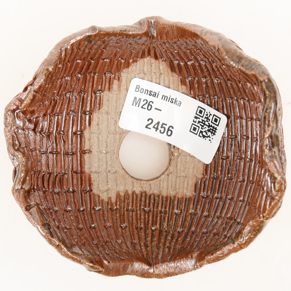 Conchiglia in ceramica  9 x 8,5 x 7 cm, colore marrone
