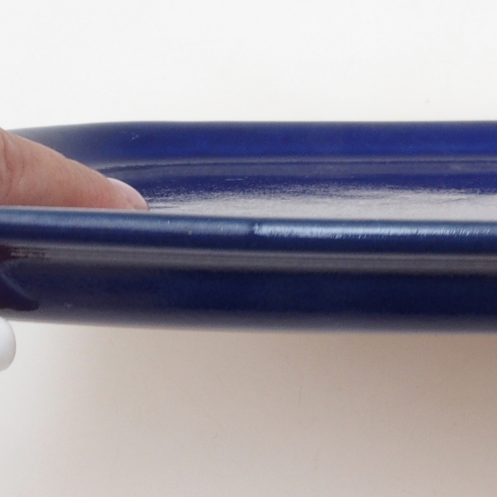 Ciotola in ceramica H10 - 34 x 23,5 x 1,5 cm - blu