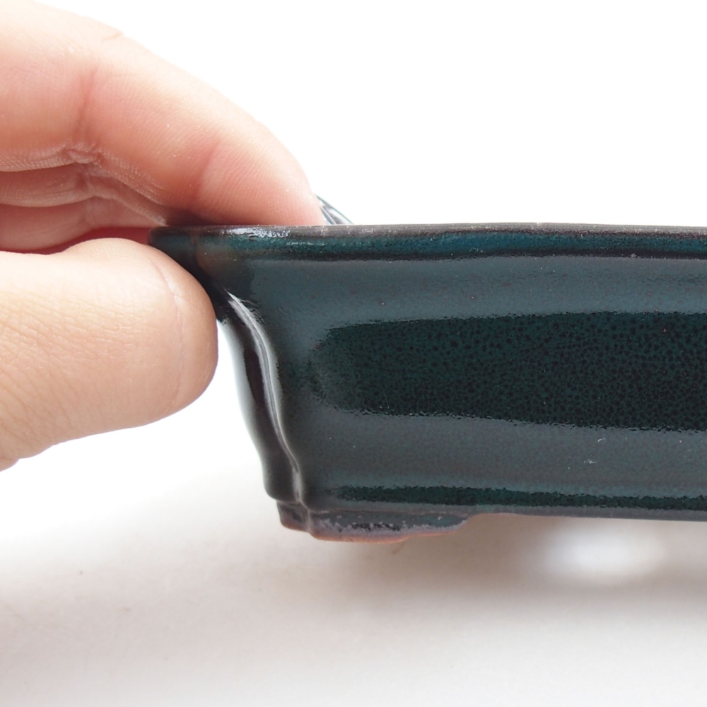 Ciotola bonsai in ceramica 22 x 17 x 5 cm, verde