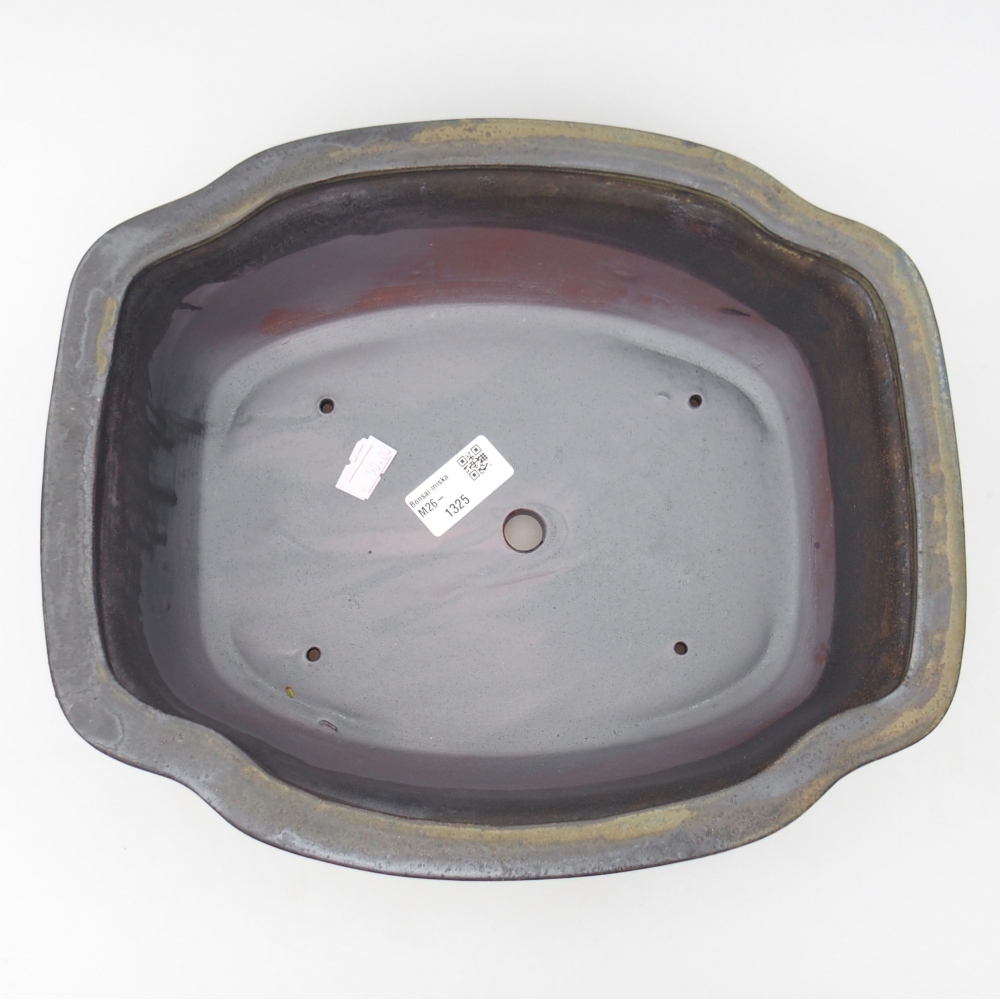 Ciotola per bonsai in ceramica 30 x 26 x 10,5 cm, marrone