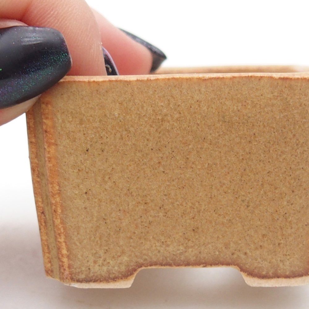 Ciotola per mini bonsai 5 x 5 x 3 cm, marrone