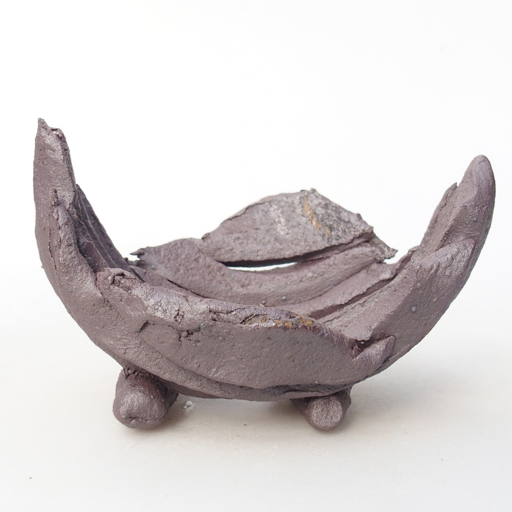 Conchiglia in ceramica 10 x 7,5 x 7 cm , colore metallizzato