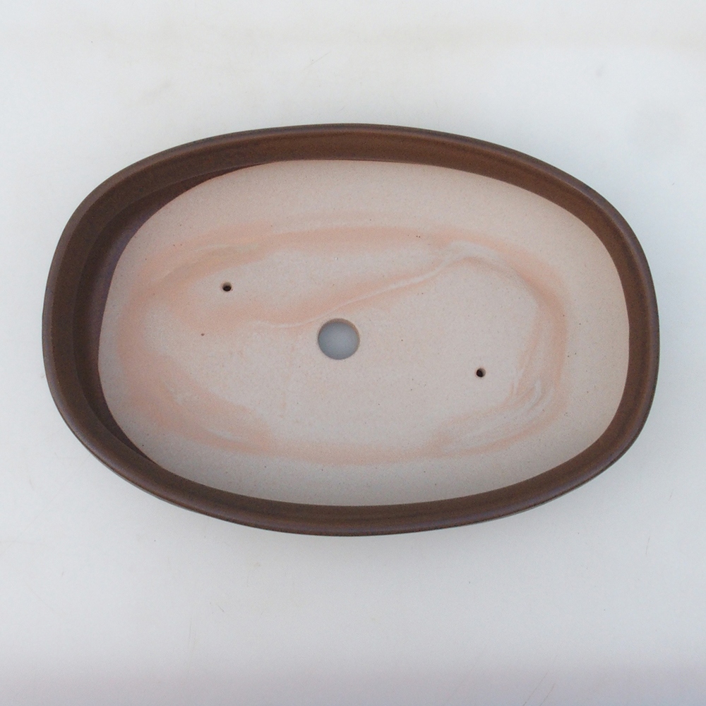 Ciotola per bonsai H15 - 25,5 x 17,5 x 6 cm - marrone
