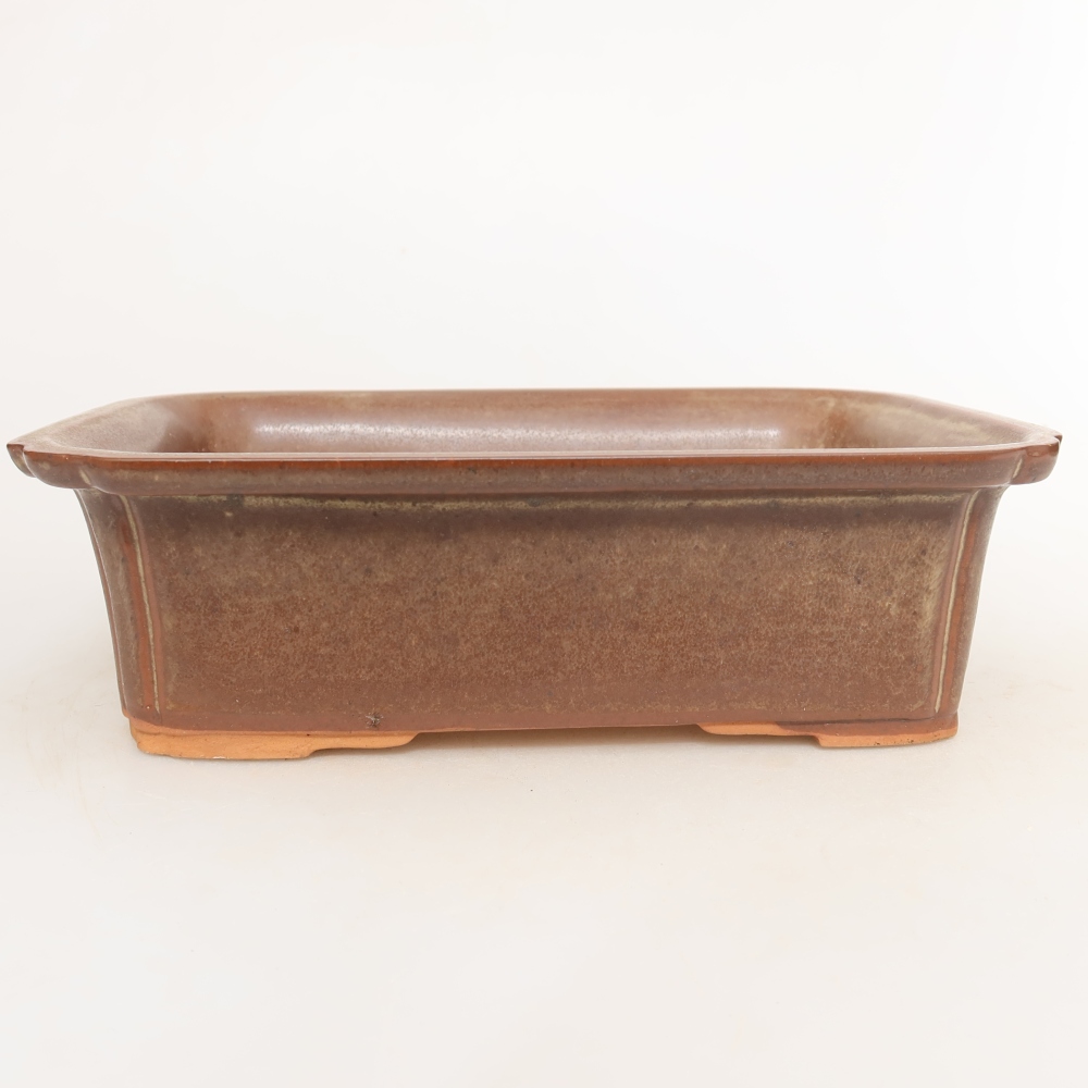 Ciotola in ceramica  20 x 15,5 x 5,5 cm, colore marrone