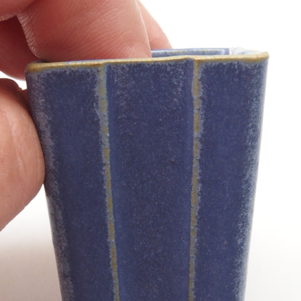 Mini bonsai 3 x 3 x 5,5 cm, colore blu