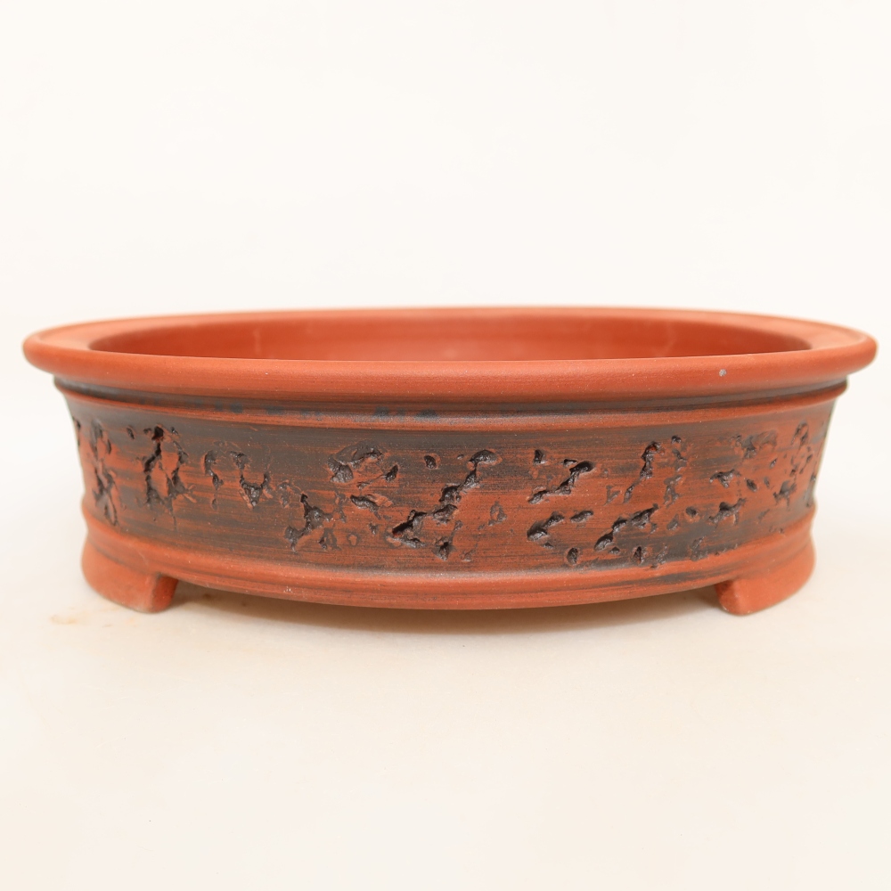 Ciotola in ceramica  23 x 23 x 6,5 cm, colore mattone