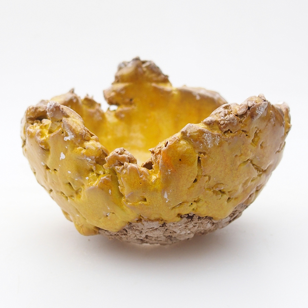 Conchiglia in ceramica 9,5 x 9,5 x 6,5 cm , giallo