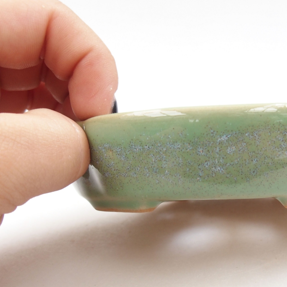 Ciotola bonsai in ceramica 22 x 17 x 5 cm, verde