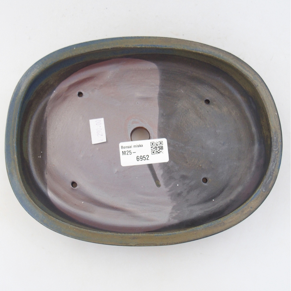 Ciotola bonsai in ceramica 26 x 26 x 8 cm, colore rosso