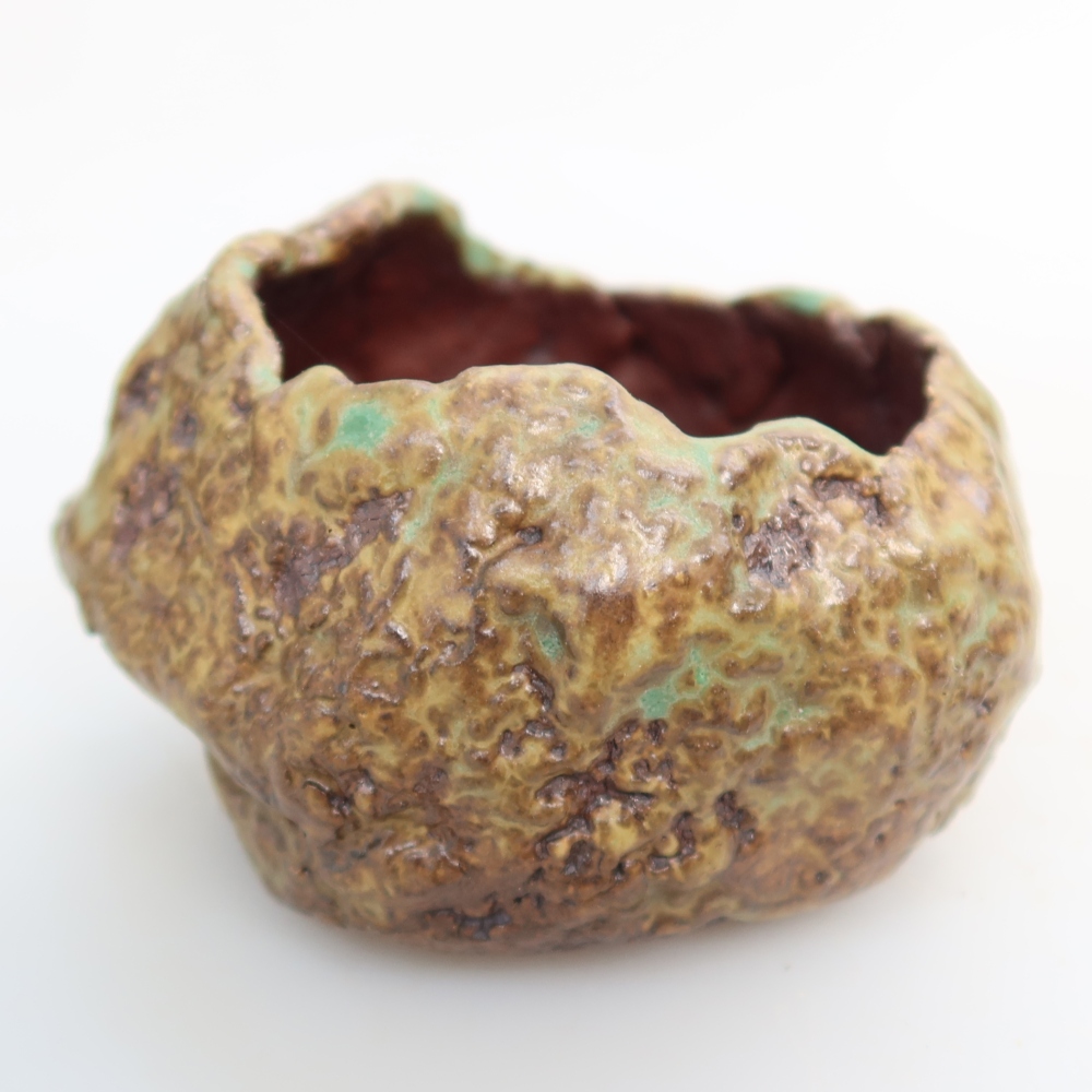 Guscio in ceramica  6,5 x 6,5 x 5,5 cm, colore verde