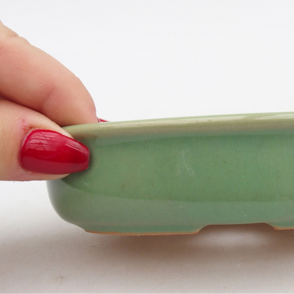 Ciotola bonsai in ceramica 26 x 26 x 8 cm, colore rosso