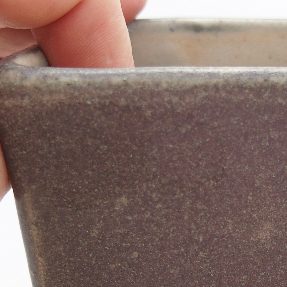 Ciotola per bonsai in ceramica 8,5 x 8,5 x 11 cm, verde