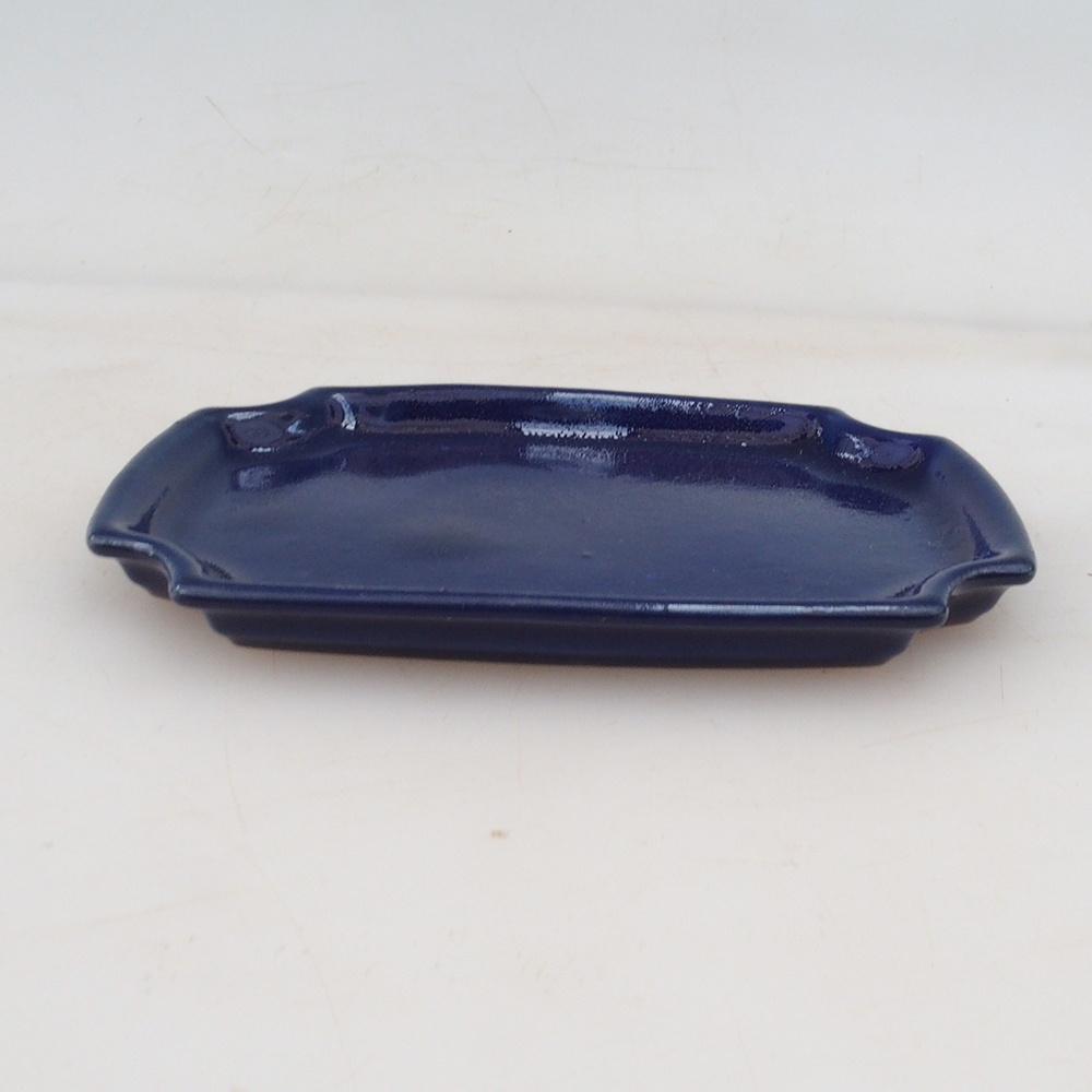 Piattino in ceramica H01 - 11,5 x 8 x 0,5 cm - blu