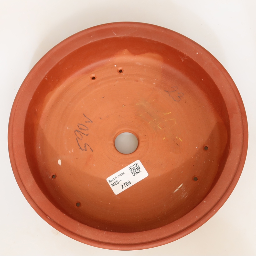 Ciotola in ceramica  23 x 23 x 6,5 cm, colore mattone