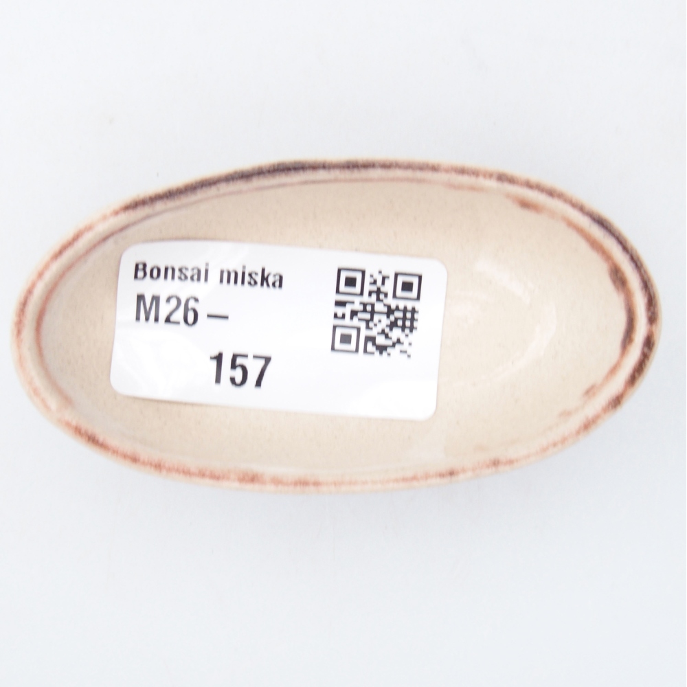 Ciotola per mini bonsai 7 x 3,5 x 2 cm, marrone