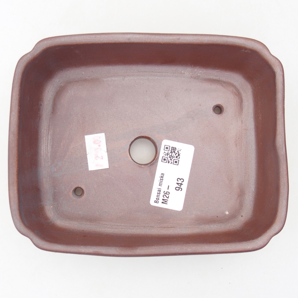 Ciotola per bonsai in ceramica 15 x 12 x 4,5 cm, colore metallo