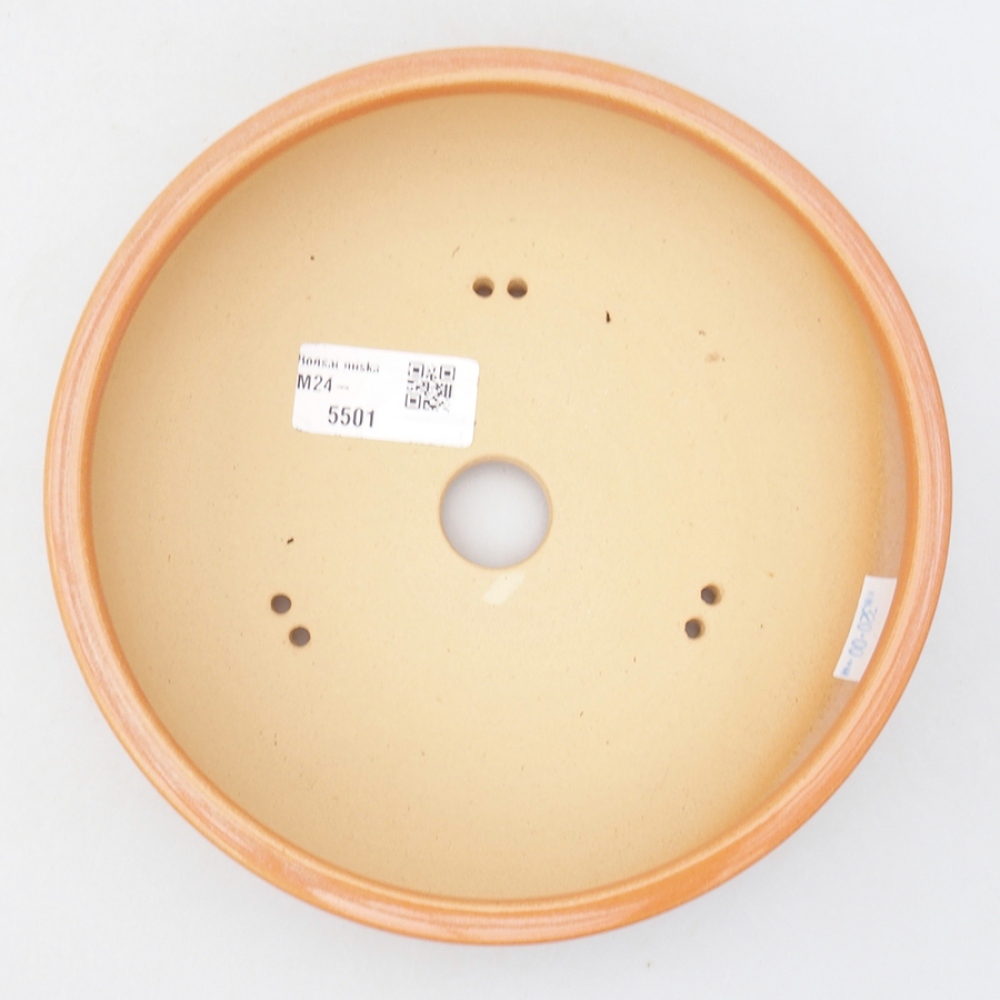 Ciotola per bonsai in ceramica 17,5 x 17,5 x 5 cm, arancione