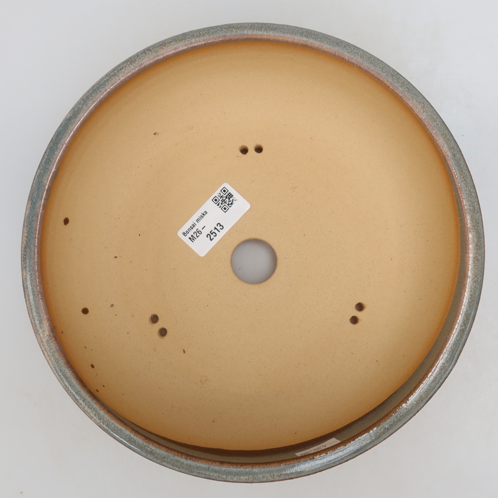 Vaso da bonsai in ceramica 22 x 22 x 6,5 cm, colore grigio