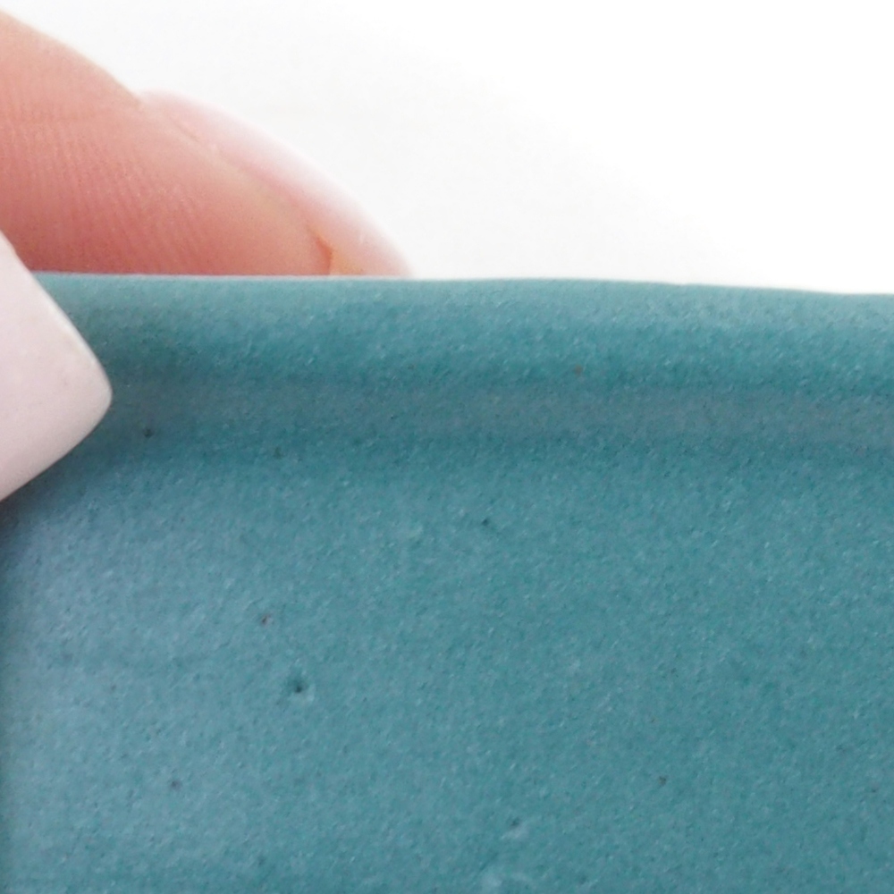 Ciotola bonsai in ceramica 6,5 x 5,5 x 4 cm, colore blu