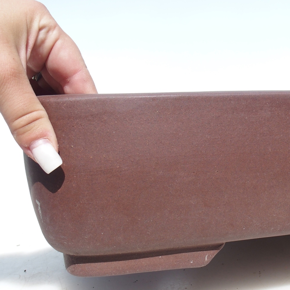 Ciotola per bonsai 49 x 37,5 x 11 cm - marrone