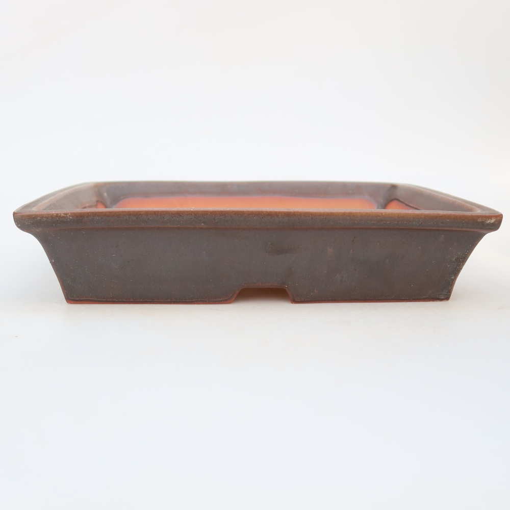 Ciotola in ceramica  26 x 20 x 5 cm, colore marrone