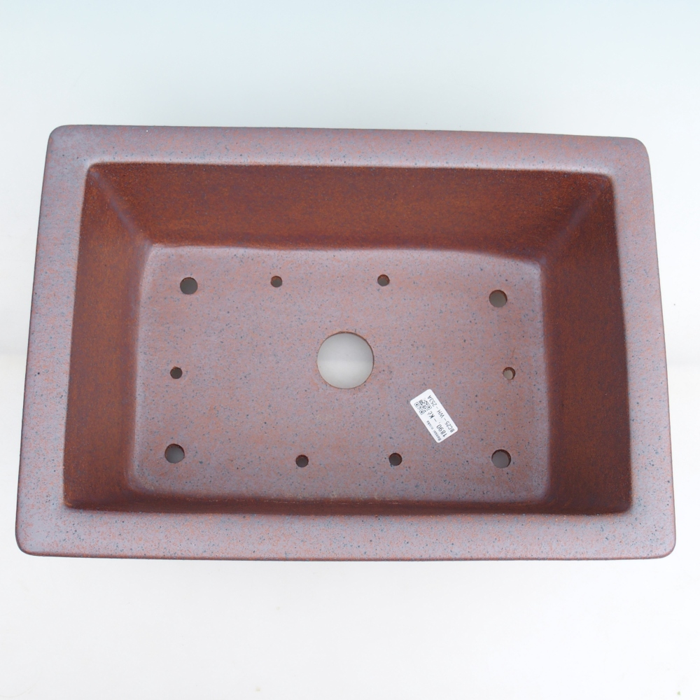 Ciotola per bonsai in ceramica 42 x 29 x 16 cm , colore metallo - SOLO RITIRO PERSONALE o trasporto su pallet