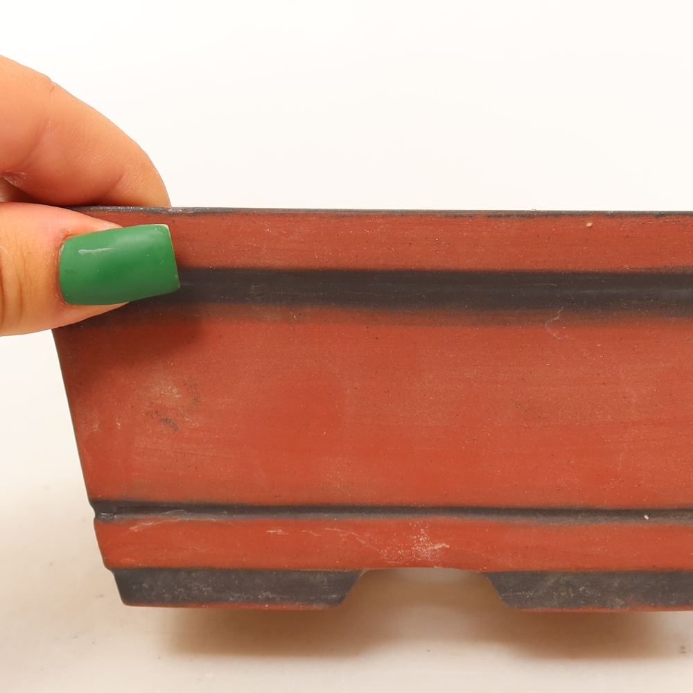 Conchiglia in ceramica  14 x 12,5 x 7 cm, colore mattone