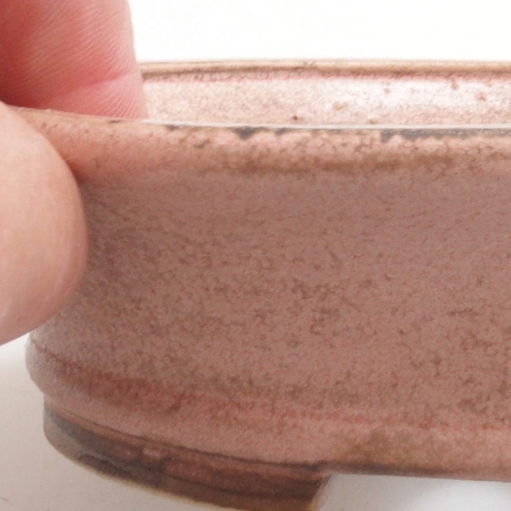 Ciotola per bonsai in ceramica 10 x 8,5 x 4 cm, marrone