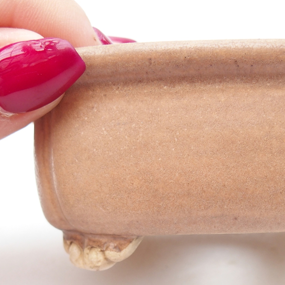 Ciotola bonsai in ceramica 7,5 x 7 x 4 cm, rosa