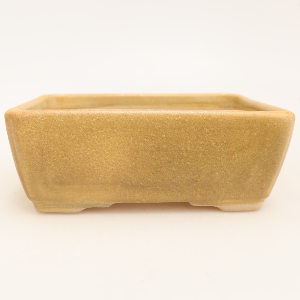 Vaso da bonsai in ceramica 13 x 9 x 5 cm, colore beige