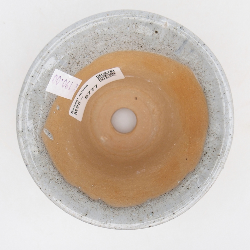 Ciotola bonsai in ceramica 10,5 x 10,5 x 7 cm, grigio