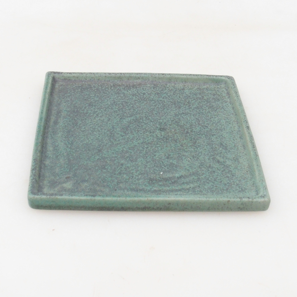 Ciotola bonsai quadrata L - 14 x 14 x 1 cm - verde