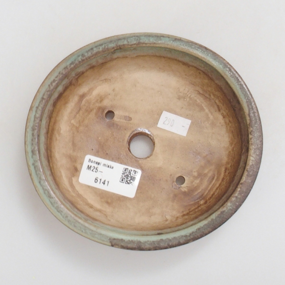 Ciotola per bonsai in ceramica 10 x 8,5 x 4 cm, marrone