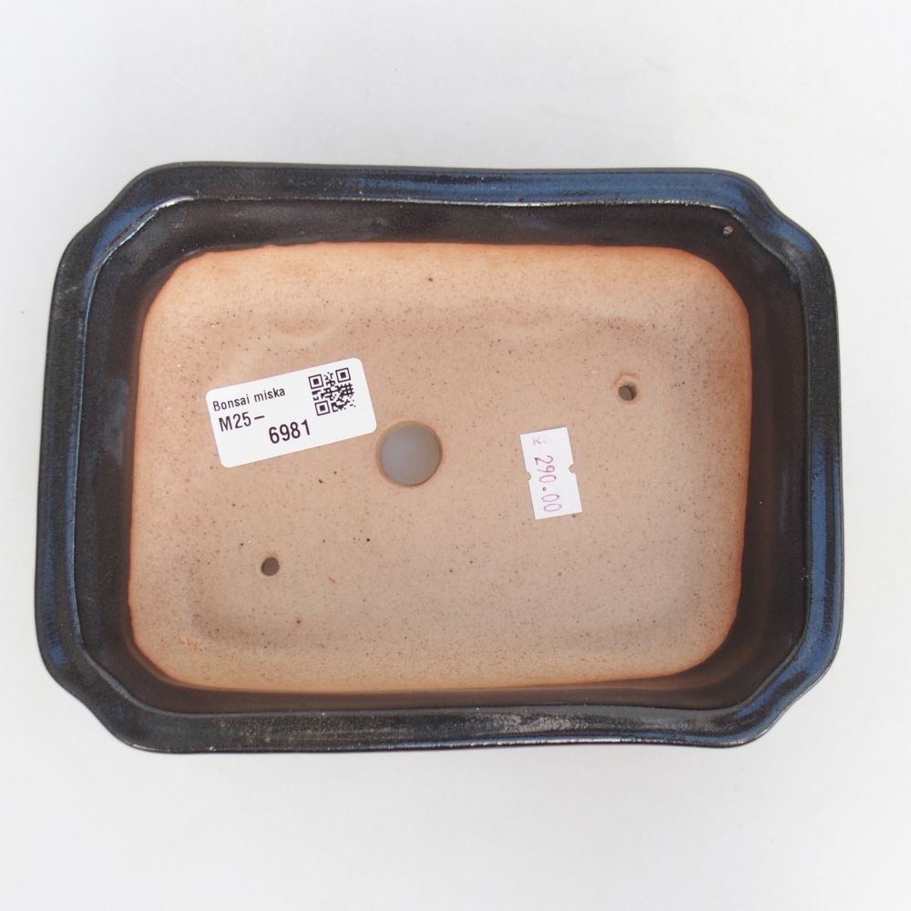 Ciotola bonsai in ceramica 26 x 26 x 8 cm, colore rosso