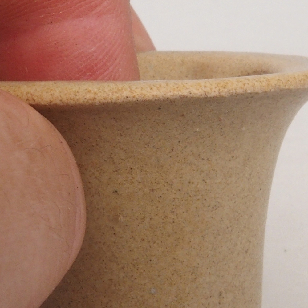 Ciotola per mini bonsai 4 x 4 x 4 cm, marrone