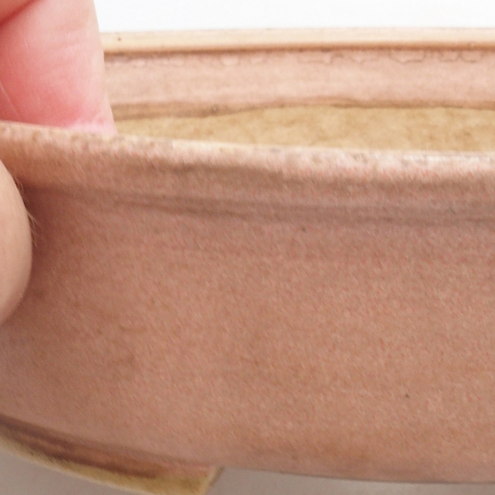 Ciotola per bonsai in ceramica 10 x 8,5 x 4 cm, marrone