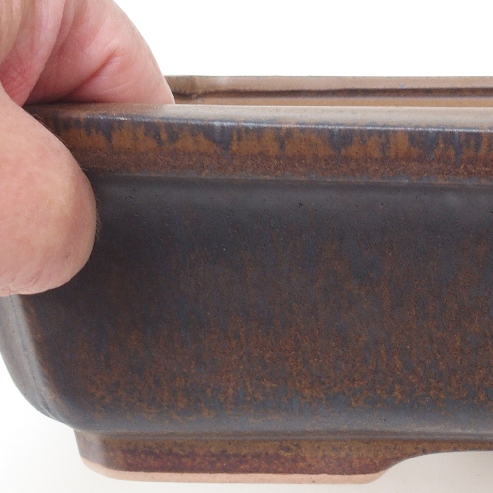 Ciotola per bonsai H07 - 30 x 20,5 x 8 cm - marrone