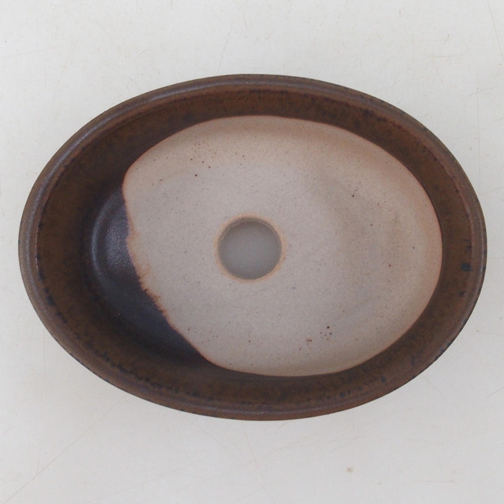 Ciotola per bonsai H04 - 10,5 x 7,5 x 3 cm - marrone